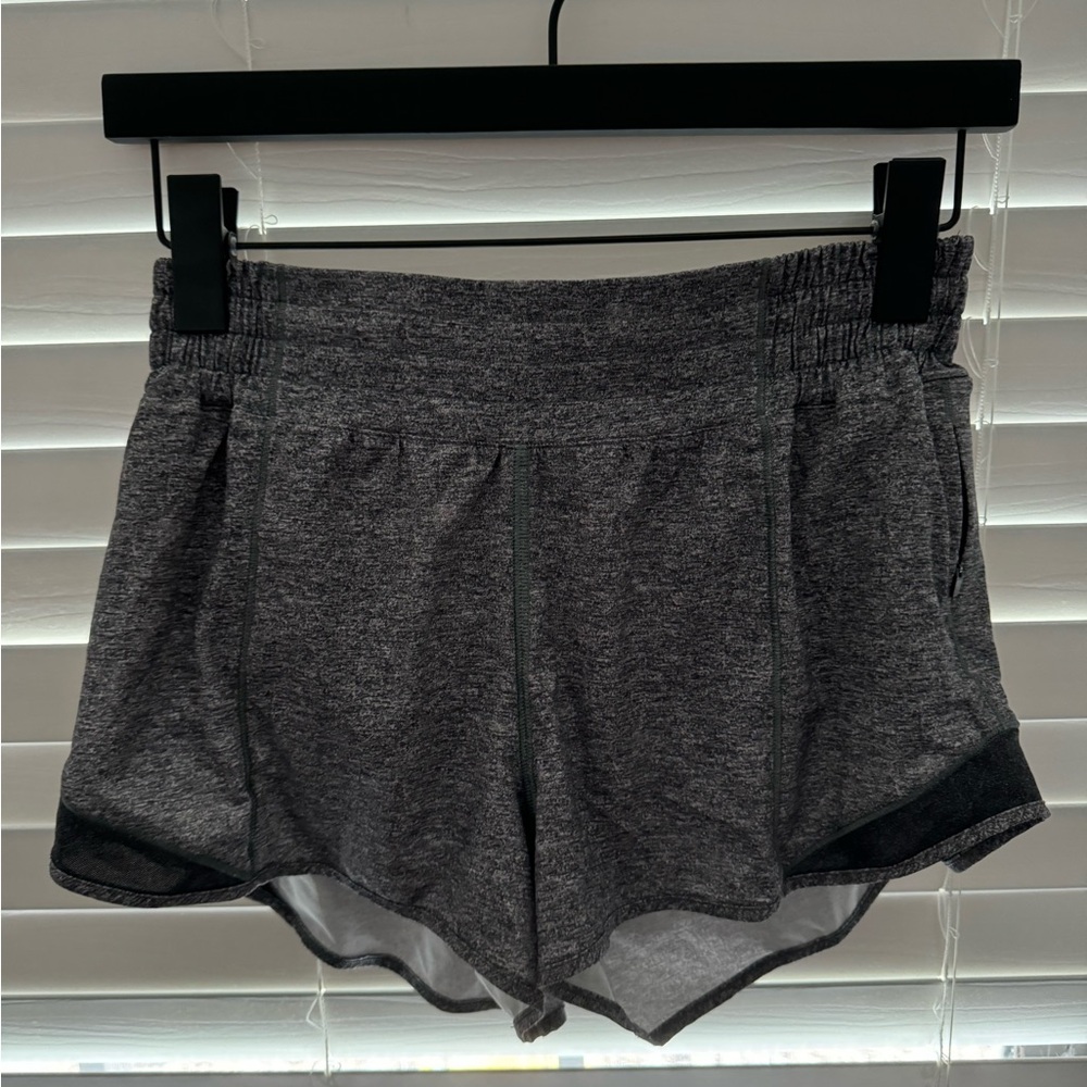 High rise 2.5 grey hotty hot shorts